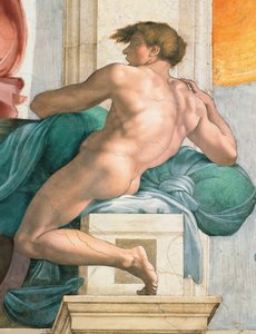 Ignudo plafond de la chapelle Sixtine au Vatican, 1508-1512