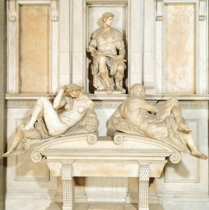 Italie, Florence, Nouvelle Sacristie dans la chapelle des Médicis de la basilique San Lorenzo à Florence (Patrimoine mondial de l