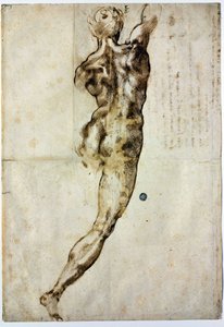 Nu de dos, c. 1504 - Michelangelo Buonarroti