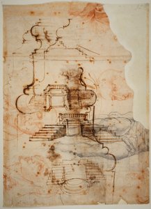 Plans pour escaliers - Michelangelo Buonarroti