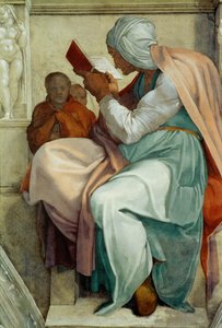 Prophètes et Sibylles : Sibylle Perse plafond de la Chapelle Sixtine au Vatican, 1508-1512