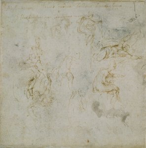 Recto : Huit études de figures. Verso : Étude de figure, vers 1490-1560