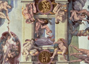 Plafond de la Chapelle Sixtine (1508-12) : La Création d