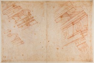 Études de monuments romains - Michelangelo Buonarroti
