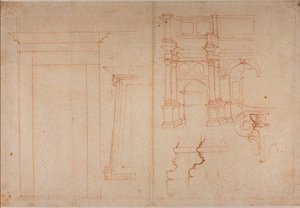 Études de monuments romains - Michelangelo Buonarroti