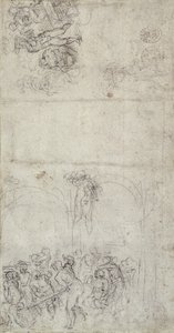 Étude pour Le Jugement Dernier (verso) - Michelangelo Buonarroti