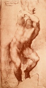 Étude pour une des figures du Jugement dernier - Michelangelo Buonarroti