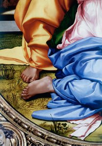 La Sainte Famille ou Tondo Doni (détail)