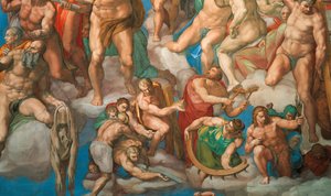 Le Jugement dernier, fresque de la chapelle Sixtine au Vatican