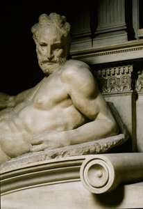 Allégorie du Crépuscule. Tombeau de Laurent II de Médicis. Sculpture en marbre 1531