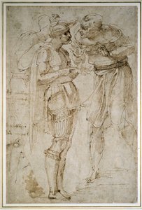Trois hommes en conversation - Michelangelo Buonarroti