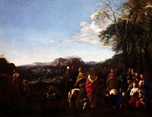 Le sermon de Jean-Baptiste - Michelangelo Cerquozzi