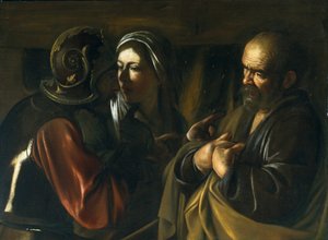 Le reniement de Saint Pierre, 1610 - Michelangelo Merisi Caravaggio