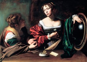 Marthe et Marie-Madeleine - Michelangelo Merisi Caravaggio