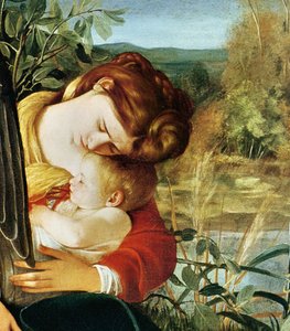 Repos pendant la fuite en Égypte (détail) - Michelangelo Merisi Caravaggio