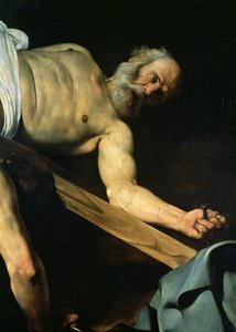 La Crucifixion de Saint Pierre, (détail)