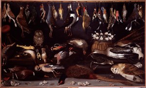 Nature morte avec oiseaux