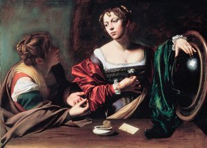 Marthe et Marie Madeleine - Michelangelo Merisi da Caravaggio