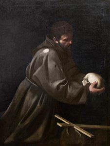Saint François en méditation - Michelangelo Merisi da Caravaggio