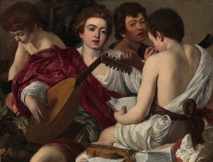 Les musiciens, vers 1595 - Michelangelo Merisi da Caravaggio