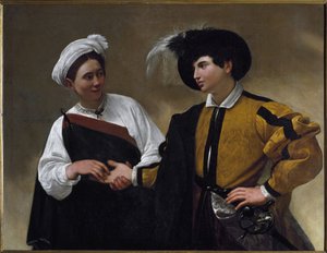 La diseuse de bonne aventure (huile sur toile) - Michelangelo Merisi da Caravaggio