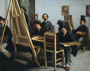 École de peinture, vers 1865 - Michele Cammarano
