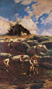 Travailleurs sur la terre, par Michele Cammarano