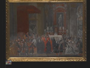 Une cérémonie religieuse lors de l