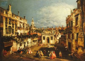 Le Campo San Gallo, Venise, vers 1740 - Michele Marieschi