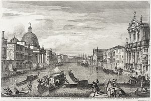 Le Grand Canal entre San Simone Piccolo et Santa Chiara, c.1740-41 - Michele Marieschi