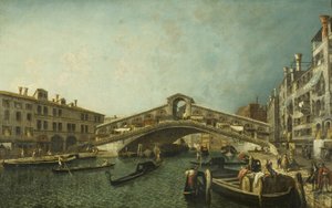 Le Pont du Rialto, Venise, vers 1740 - Michele Marieschi