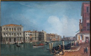 Vue sur le Grand Canal près de Cà Pesaro - Michele Marieschi