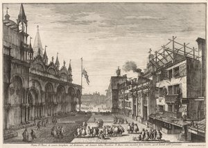 Vues de Venise : Piazzetta S. Basso
