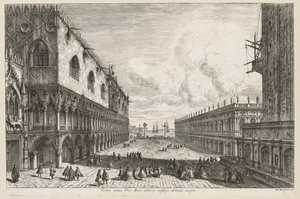 Vues de Venise : La Piazzetta, 1741