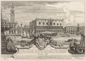 Vues de Venise : La Piazzetta et le Palais des Doges - Michele Marieschi