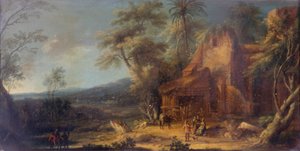 Paysage avec ruine - Michele Pagano