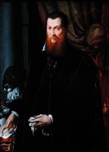Un Gentilhomme et son Chien - Michele di Ridolfo Tosini