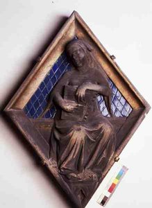 Musique, carreau en relief du Campanile