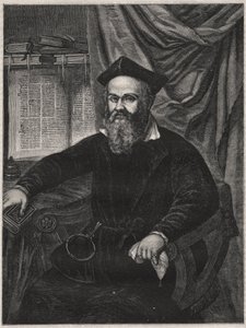 Portrait de Marco Antonio de Dominis (Markantun de Dominis) (1556-1624) ecclésiastique dalmate, apostat et homme de science - gravure de G J Delff d