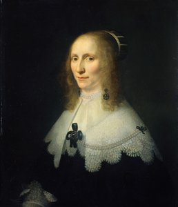 Portrait de Cornelia Tedingh van Berckhout (1614-80) - Michiel Jansz van Mierevelt (copy after)