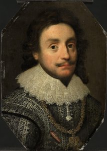 Portrait de Frédéric V (1596-1632), Électeur palatin - Michiel Jansz van Mierevelt (copy after)
