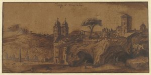 Vue de la SS Trinità dei Monti à Rome - Michiel van Overbeek