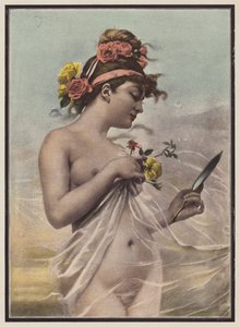 Le matin, femme avec un miroir - Mieczyslaw Reyzner