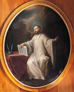 Saint Bernard de Clairvaux, attribué à Miguel Cabrera (1695-1768)