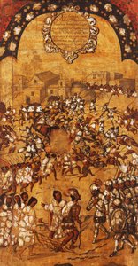 La conquête du Mexique, panneau V, vers 1696-1715