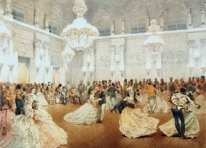 Bal dans la salle de concert du Palais d