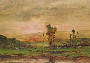 Paysage du Soir avec un Troupeau de Bétail près de Jouy-en-Josas, 1881
