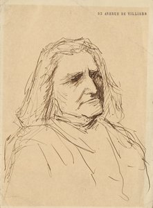 Portrait de Franz Liszt 1811-1886, années 1880 - Mihály Munkácsy