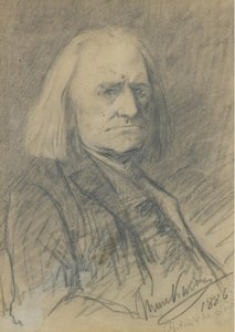 Portrait de Franz Liszt 1811-1886, 1886 - Mihály Munkácsy