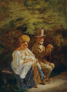 Le vieux célibataire, 1847-1849 - Mihály Zichy